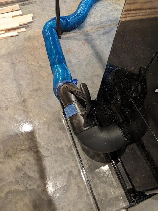 Sawstop PCS + Dustright 90 degree sweep