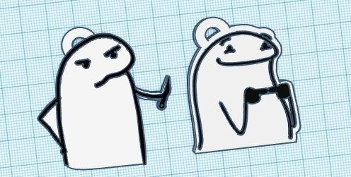 Key ring flork knife