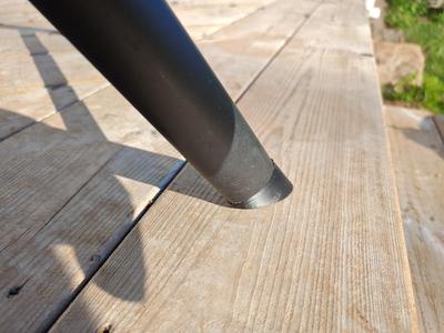 Chair feet, Jula patio chair.