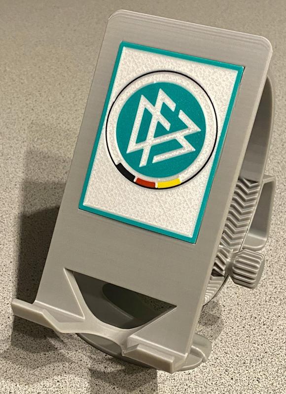 Multi-color Cover Plate for revised Phone Holder (here: DFB)