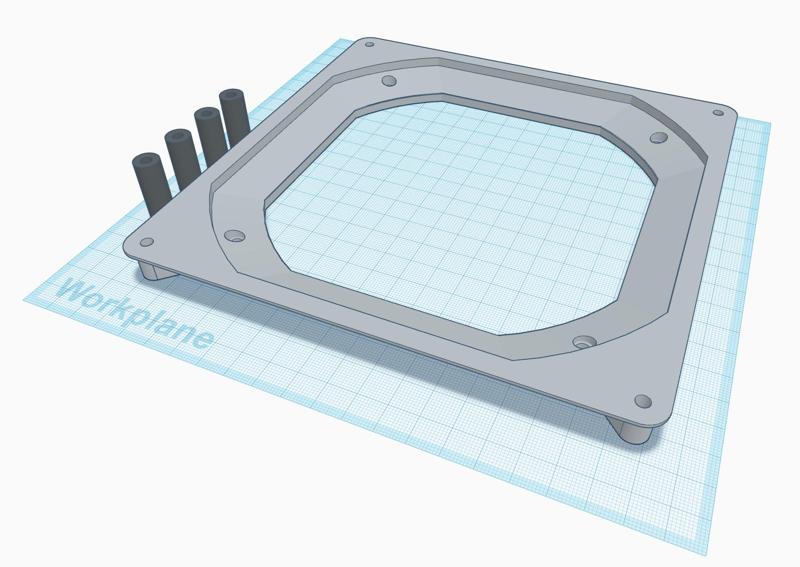 180mm to 140mm Fan Adapter - Fractal Mood