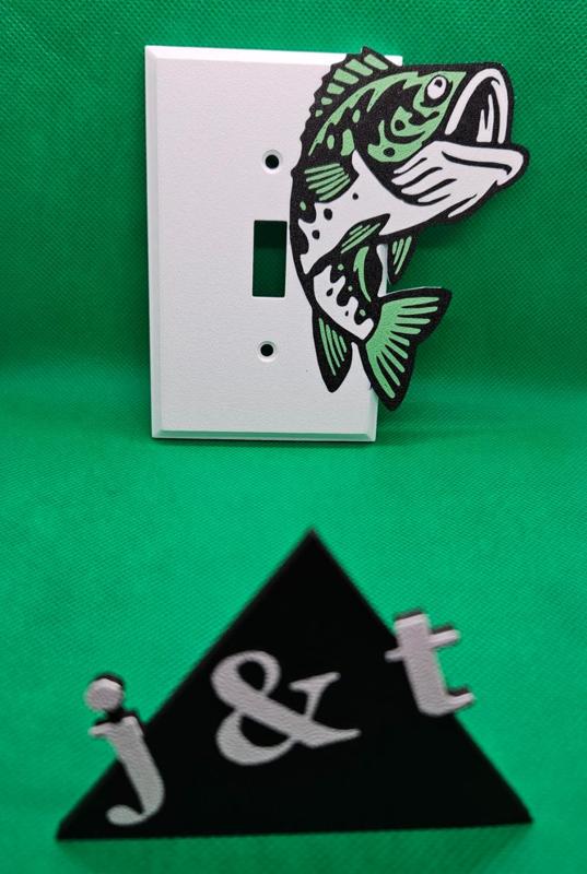 Largemouth Bass - single switch plate