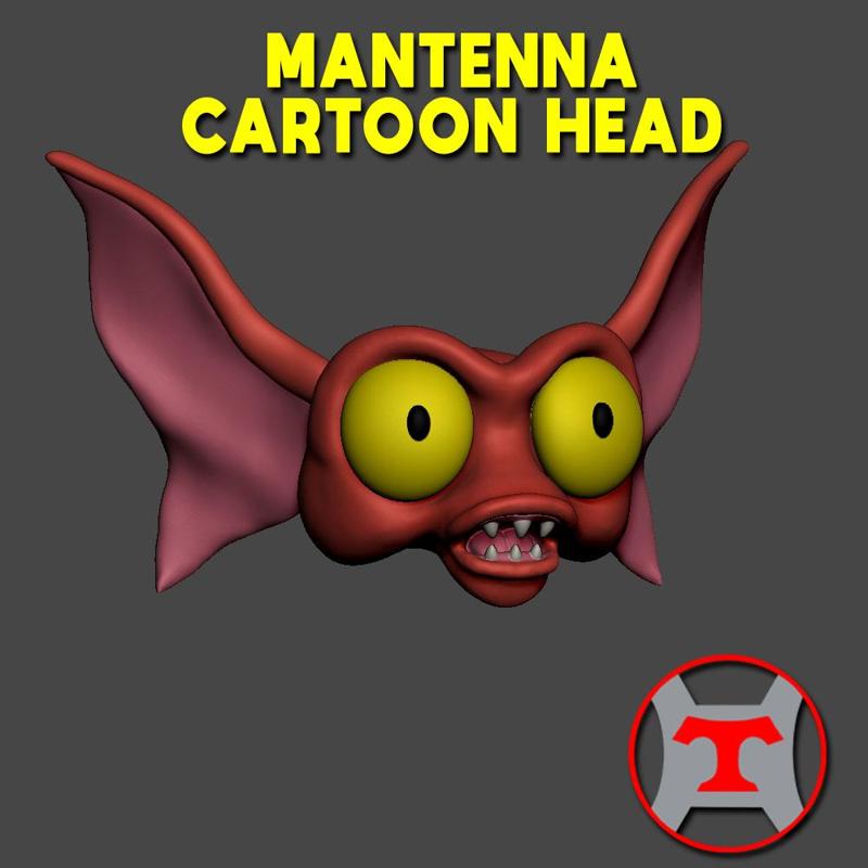 Mantenna Cartoon Custom Head Motu Origins Masterverse