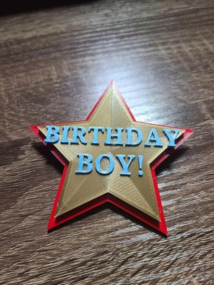 Birthday badge