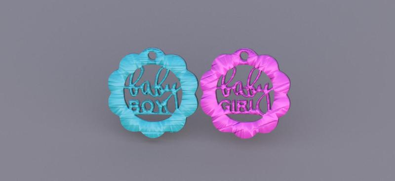 Babyshower earrings (two files!)