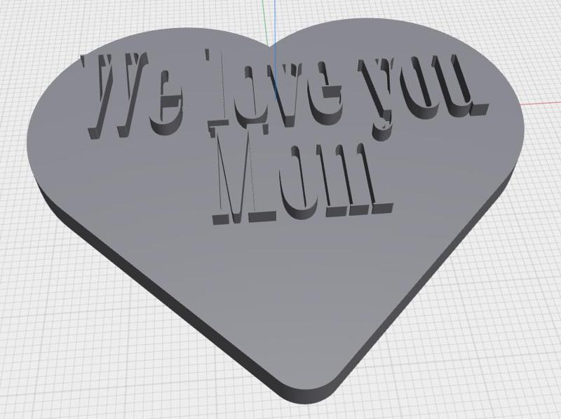 Mother's Day gift: We love you mom sign