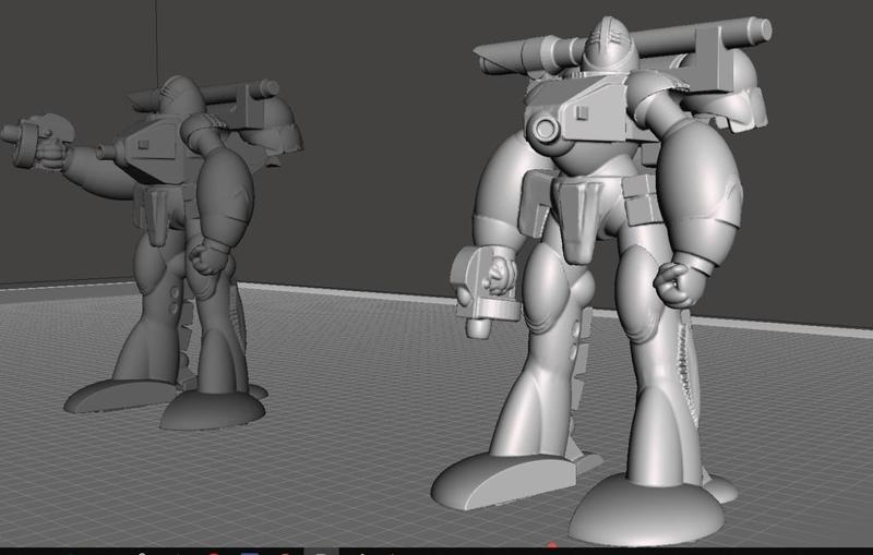 Robotech Zentran Male Power Armor Production Line 2a  Unit 1