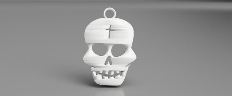 Skull earring