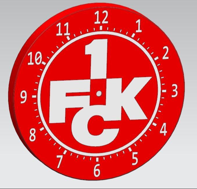 1. FC Kaiserslautern wall clock