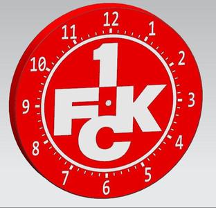 1. FC Kaiserslautern wall clock