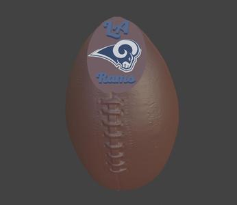 LA Rams displayable football