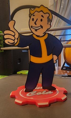 Fallout Vault Boy with Nuka Cola Base