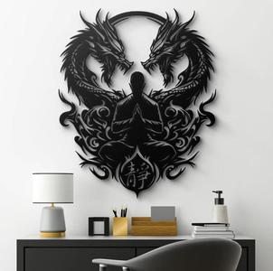 Zen Dragon Meditation Wall Art