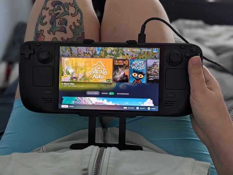 Steam Deck Belly Stand NOT Adjustable for Mini/+