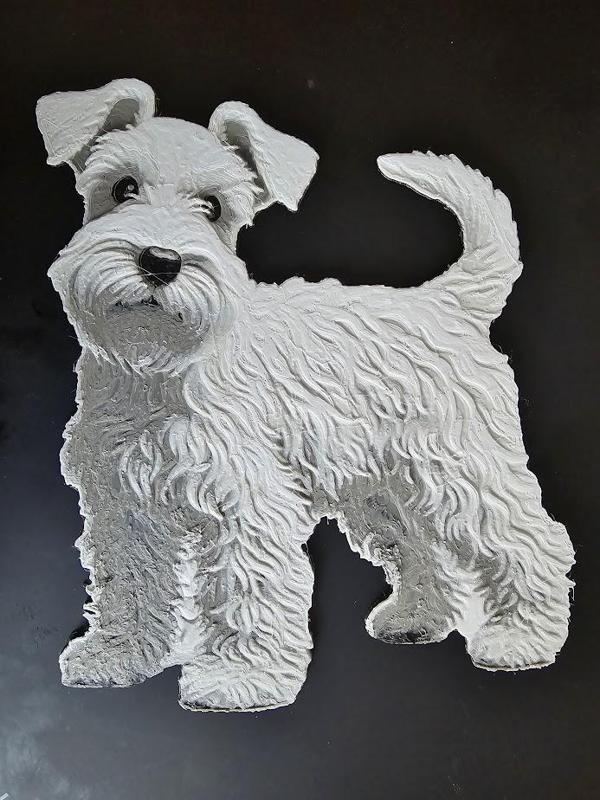 Flash the Schnauzer (Filament Painting)