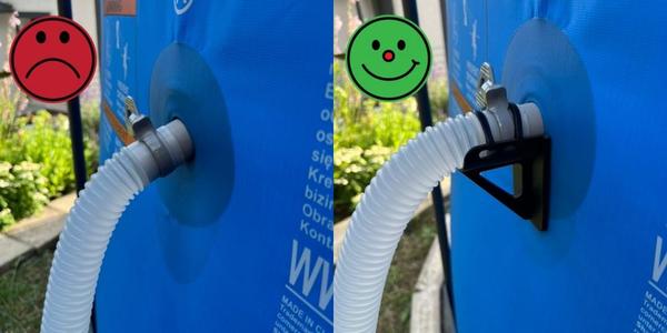 Pool hose (filtration) support