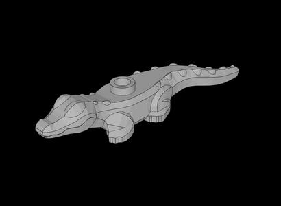 Lego Compatible (78532.dat) Animal Alligator / Crocodile Baby Hatchling