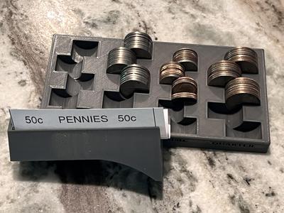 U.S. Coin holder and roller with coin wrapper templates