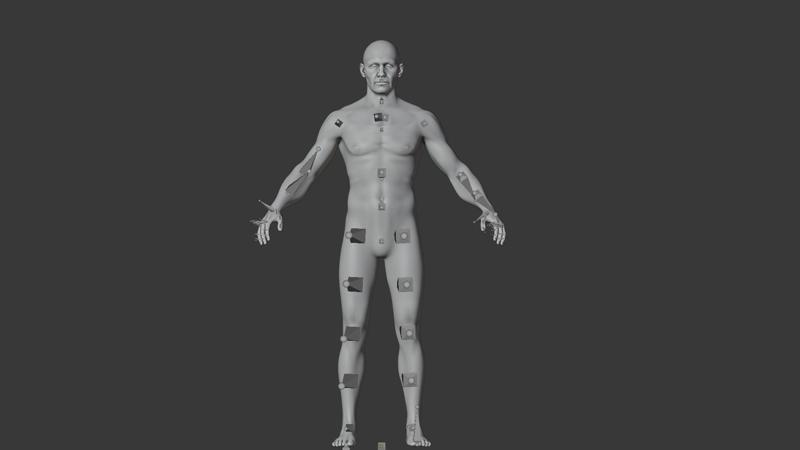 Game Ready Male Base Mesh Character 3D Model