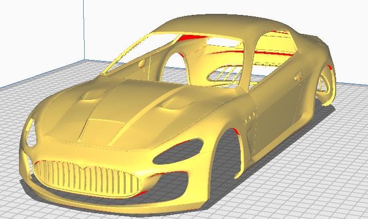 Maserati For tt01&02 257mm , , UltraSmooth shell!  one piece