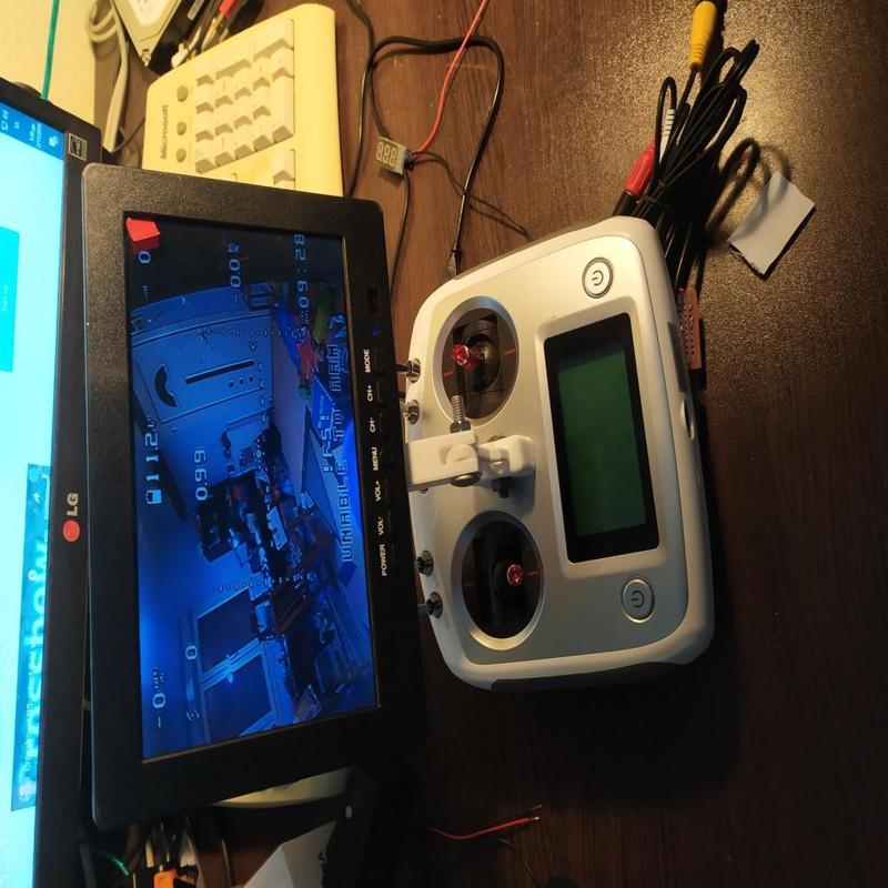 7" LCD TV Mount on Flysky RC Controller for FPV