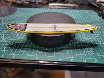 South Coast Personal Model Surfboard with sharks fin skeg