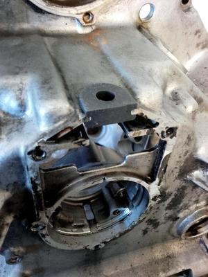 Casting mold for sealing motor electronics HONDA CX500