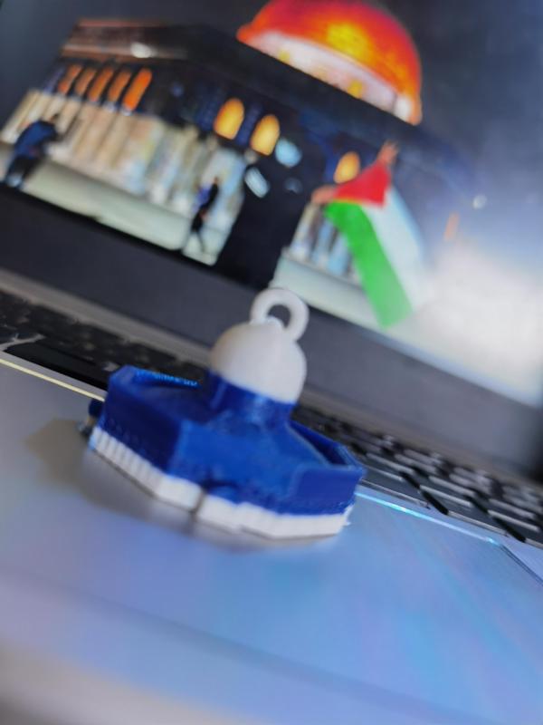 Dome Of The Rock Keychain