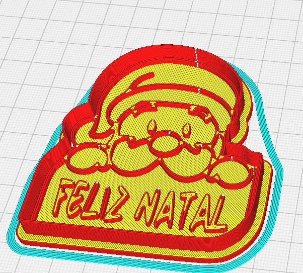 Santa Claus Merry Christmas Cutter Stamp