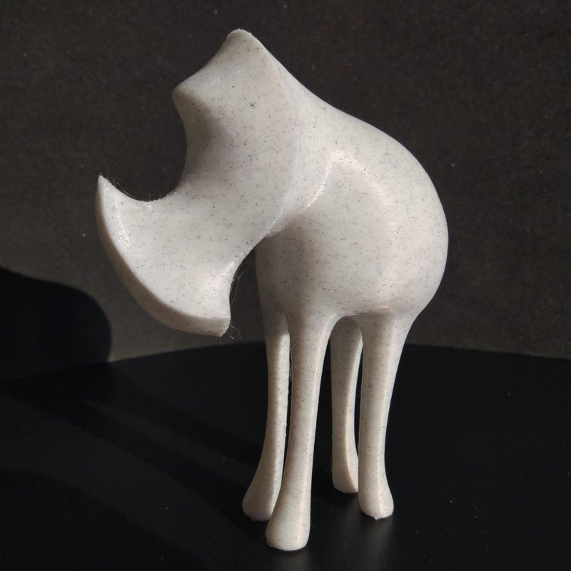 Rhino decorative piece of art