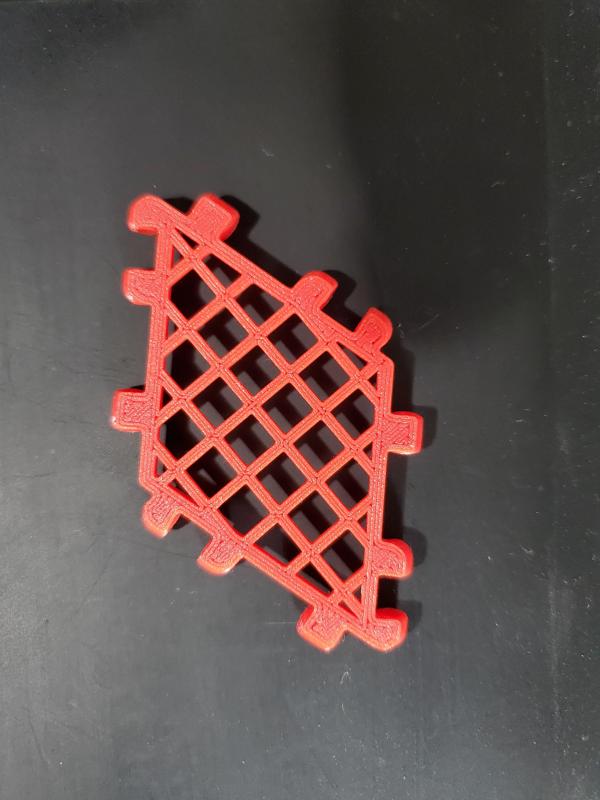 PolyPanel2 rhombus with diagonal mesh