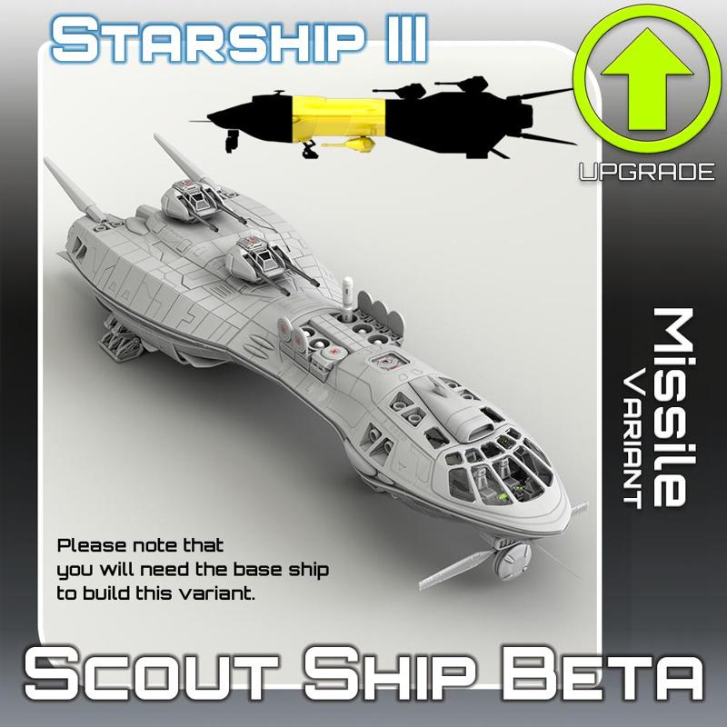Scout Ship Beta Missile Variant Upgrade