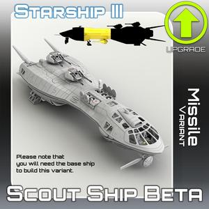 Scout Ship Beta Missile Variant Upgrade
