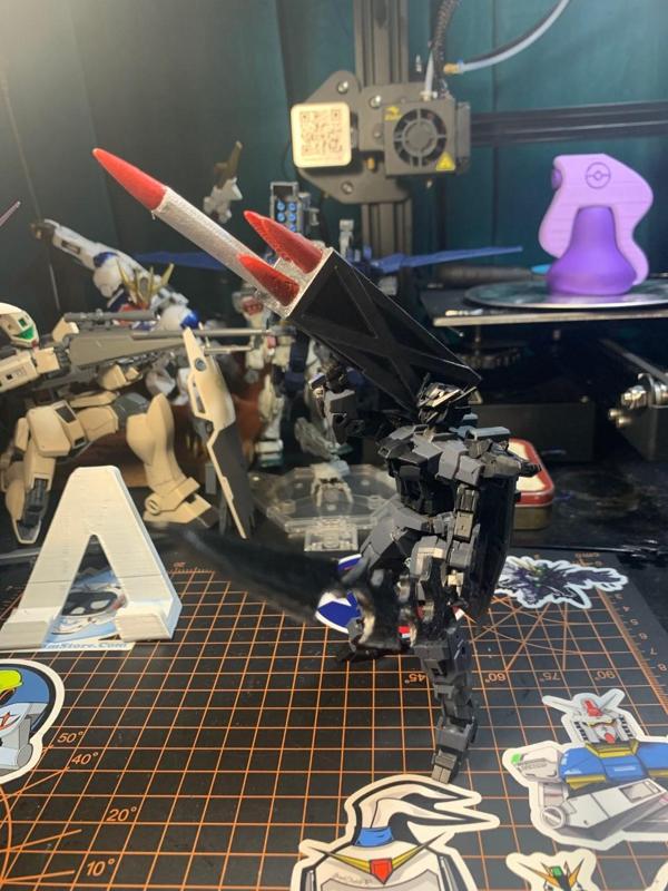 Quad missile launcher 1/144 scale (loose missiles)