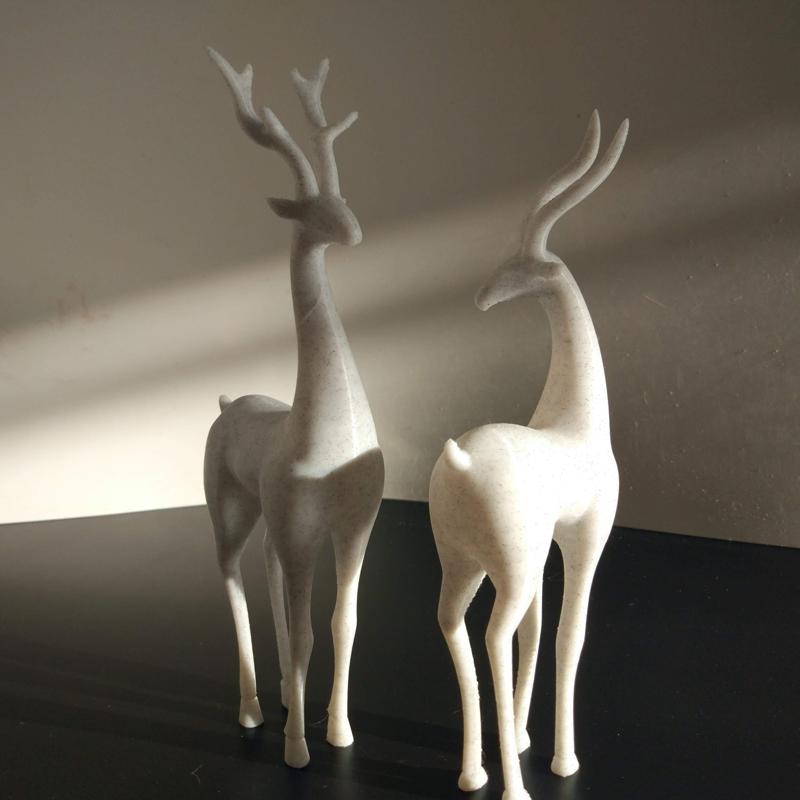 Deer couple decorative objects