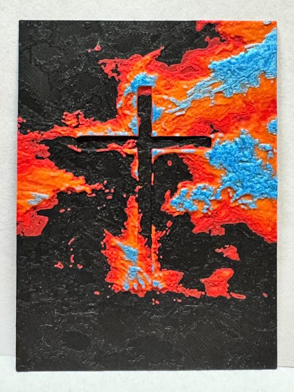Cross of flames