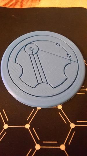 Circular Gallifreyan Coaster