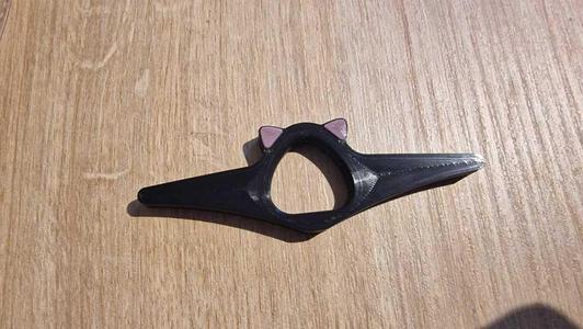 Thumb book holder with ears