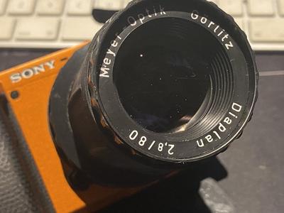 Meyer -Optic Görlitz Diaplan 80 f2.8 to nex Sony E-Mount