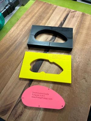 Small Electric Guitar Control Cavity Router Template