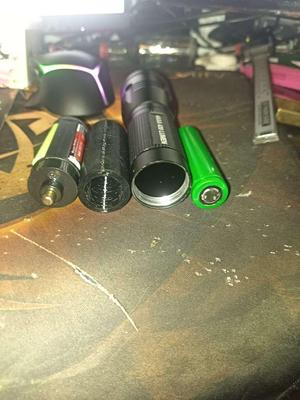 18650 adapter for PTX PRO Flashlight 