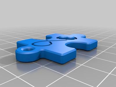 Llavero Puzzle Rompecabezas