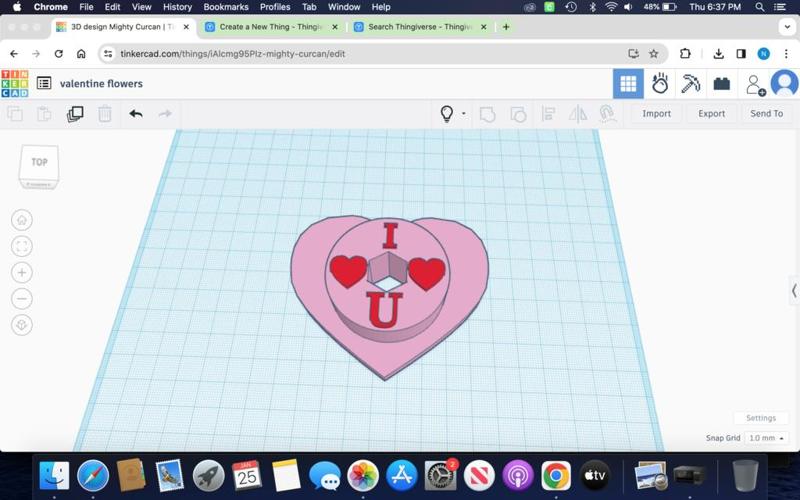 valentine brick flower