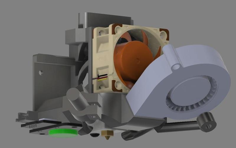 Minion D Ender 3 V2 - Beacon Probe + Nozzle Cam + 5015 Fan + e3d V6 + Orbiter 1.5