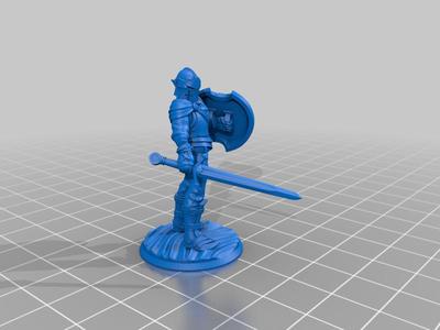 Dnd Knight mini 32mm scale 