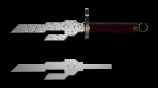 Inverted Spear of Heaven, Tojis weapon, sword, dagger, JJK, Jujutsu Kaisen