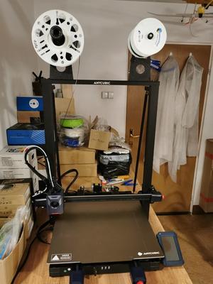Anycubic Kobra2 elements for moving spooles to the top