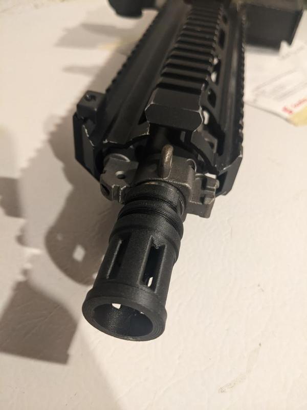 A2-Style Birdcage Flash Hider Printer Friendly