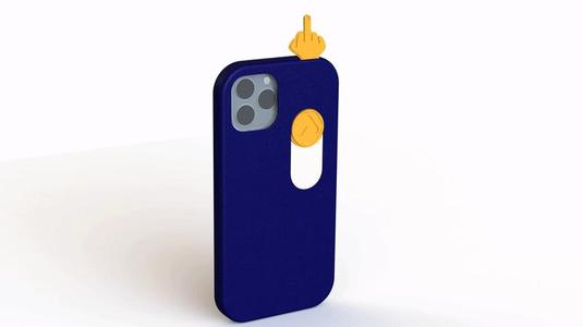 Iphone 14 Pro Max Case - Sliding Middle Finger