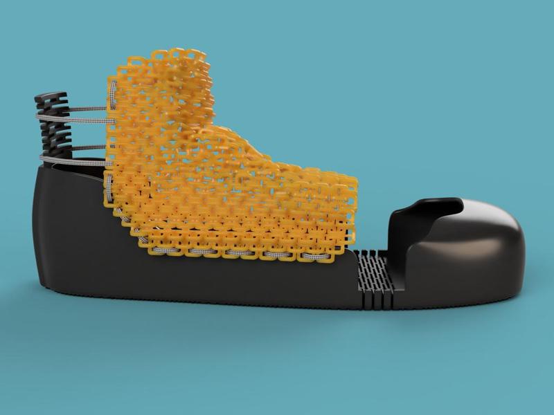 3D Printed High Top Sneaker